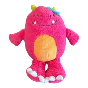 Carters Happy Monster Plush Lovey Pink Orange 10” 2013 Stuffed Animal Toy 61363